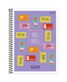 imagem principal do produto Caderno Universitário Capa Flexível Cliff