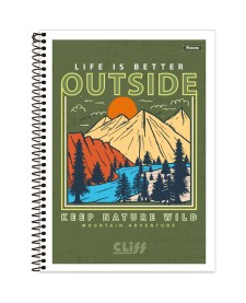 imagem principal do produto Caderno Universitário Capa Flexível Cliff