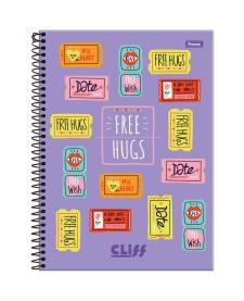 imagem principal do produto Caderno Universitário Feminino Cliff