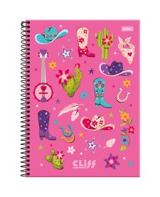 imagem principal do produto Caderno Universitário Feminino Cliff