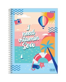 imagem principal do produto Caderno Universitário Feminino High