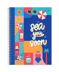 imagem principal do produto Caderno Universitário Feminino High