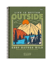 imagem principal do produto Caderno Universitário Masculino Cliff