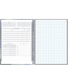 imagem de detalhe produto Caderno Universitário Quadriculado (1 x 1 cm)