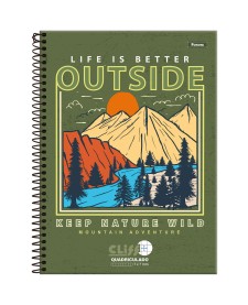 imagem principal do produto Caderno Universitário Quadriculado Cliff