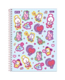imagem principal do produto Caderno Univertário Capa dura BT21