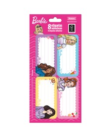 imagem principal do produto Etiquetas Adesivas Barbie
