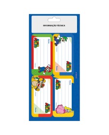 imagem principal do produto Etiquetas Adesivas Super Mario