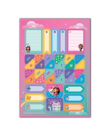 imagem de detalhe produto Folhas de Adesivos Para Decorar A Casa Mágica da Gabby