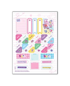 imagem de detalhe produto Folhas de Adesivos para Decorar BT21