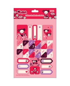 imagem principal do produto Folhas de Adesivos para Decorar Pucca