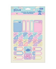 imagem principal do produto Folhas de Adesivos Para Decorar Stitch
