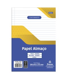 imagem principal do produto Papel Almaço Pautado University 16 FLS