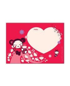 imagem de detalhe produto Papel de Carta com Envelopes Pucca