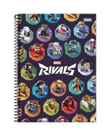imagem principal do produto Universitário Capa Dura Marvel Rivals