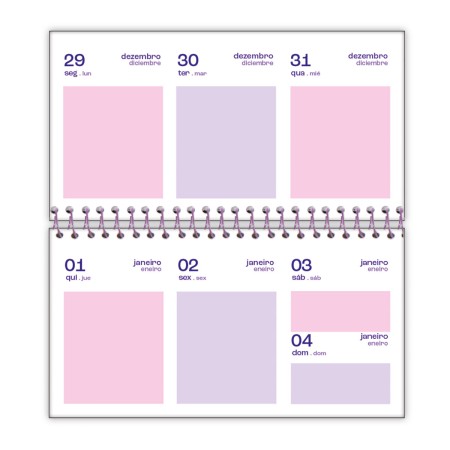 Foto ilustrativa Agenda Bolso Mini Cosmos