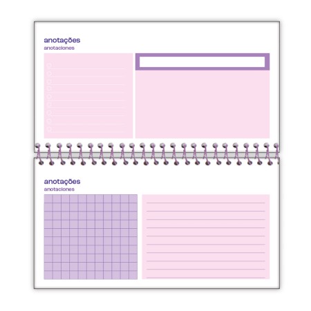 Foto ilustrativa Agenda Bolso Mini Cosmos