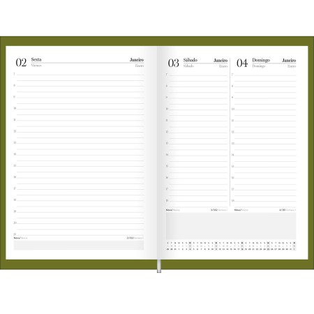 Foto ilustrativa Agenda Compacta Costurada  Color