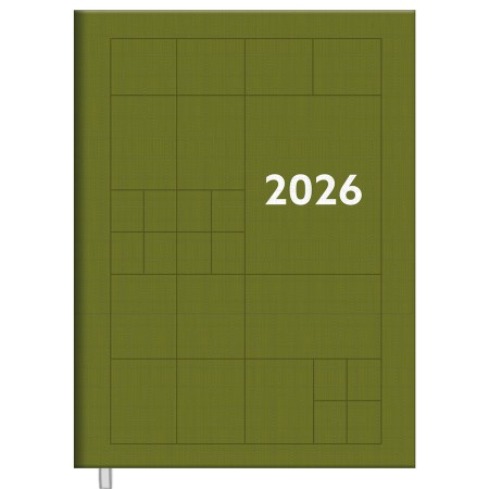 Foto ilustrativa Agenda Compacta Costurada Preta