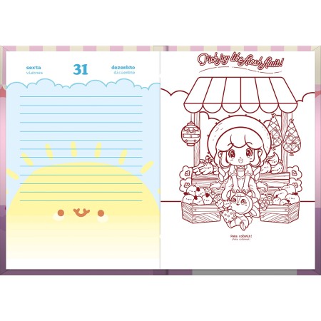 Foto ilustrativa Agenda Costurada Doll