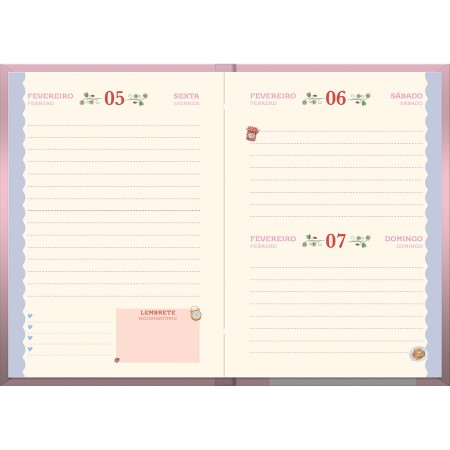 Foto ilustrativa Agenda Costurada Milly