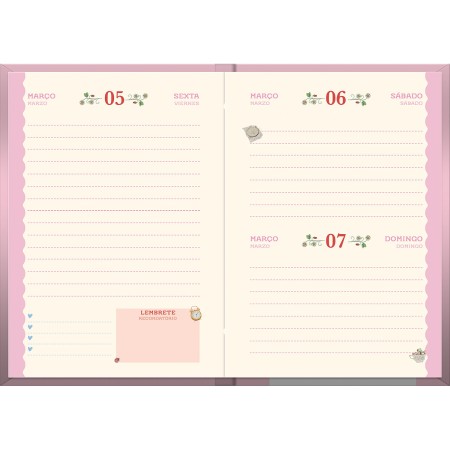 Foto ilustrativa Agenda Costurada Milly