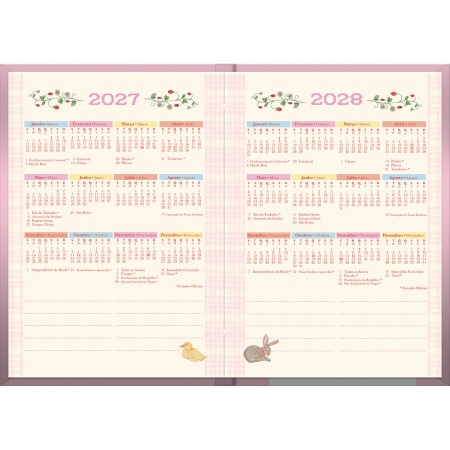 Foto ilustrativa Agenda Costurada Milly