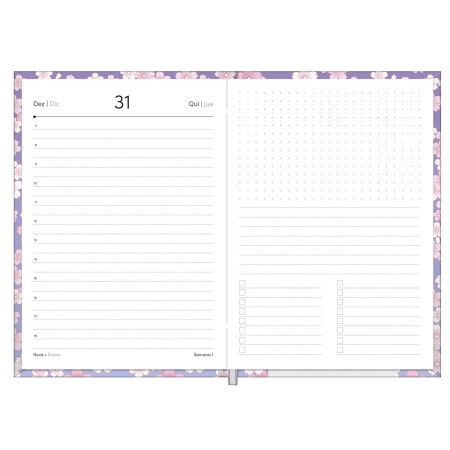 Foto ilustrativa Agenda Costurada Pop Collection