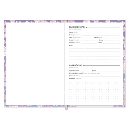 Foto ilustrativa Agenda Costurada Pop Collection