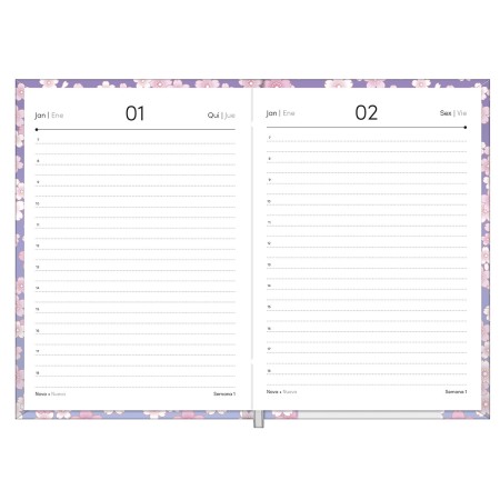 Foto ilustrativa Agenda Costurada Pop Collection