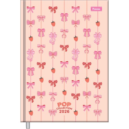 Foto ilustrativa Agenda Costurada Pop Collection