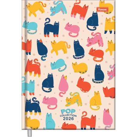 Foto ilustrativa Agenda Costurada Pop Collection