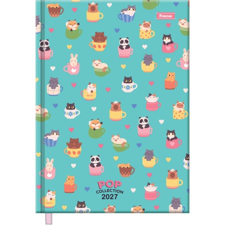 Foto ilustrativa Agenda Costurada Pop Collection