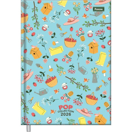 Foto ilustrativa Agenda Costurada Pop Collection