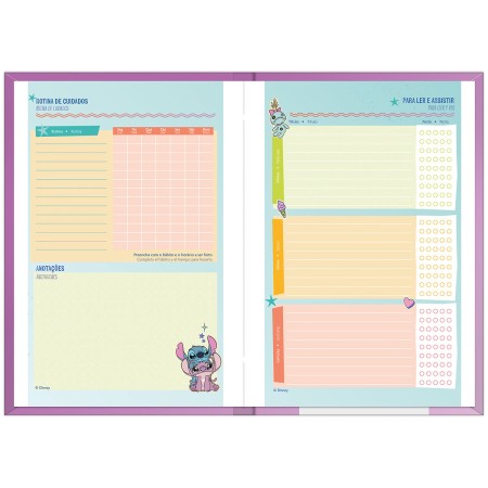 Foto ilustrativa Agenda Costurada Stitch
