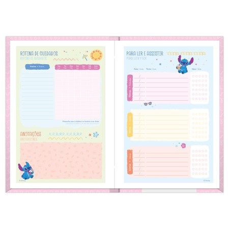 Foto ilustrativa Agenda Costurada Stitch