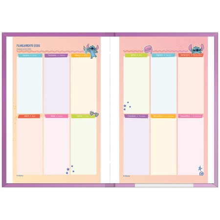 Foto ilustrativa Agenda Costurada Stitch