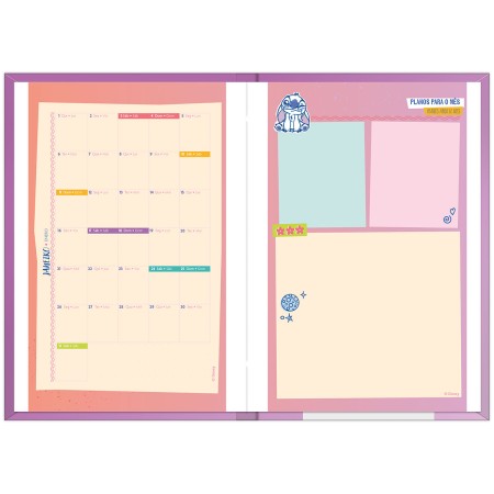 Foto ilustrativa Agenda Costurada Stitch