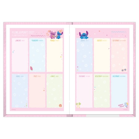 Foto ilustrativa Agenda Costurada Stitch