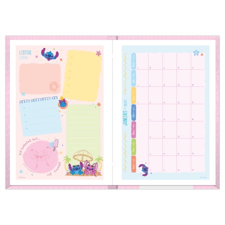 Foto ilustrativa Agenda Costurada Stitch