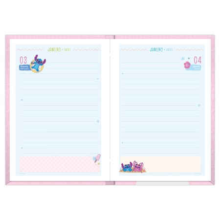 Foto ilustrativa Agenda Costurada Stitch