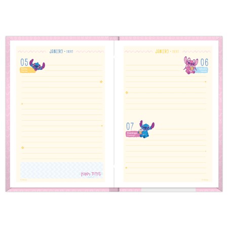 Foto ilustrativa Agenda Costurada Stitch