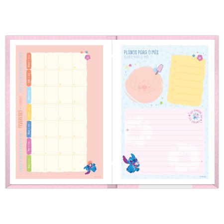 Foto ilustrativa Agenda Costurada Stitch