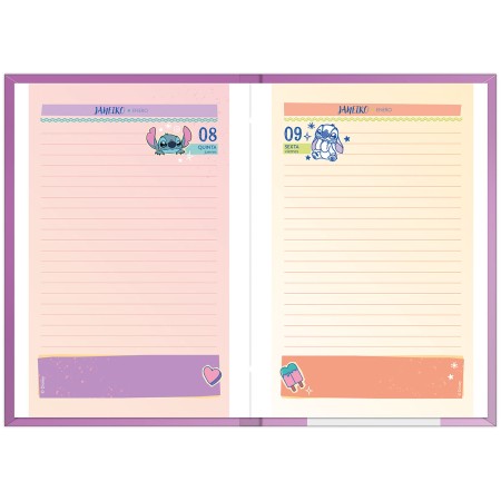 Foto ilustrativa Agenda Costurada Stitch