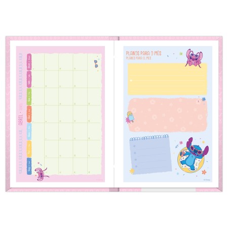 Foto ilustrativa Agenda Costurada Stitch