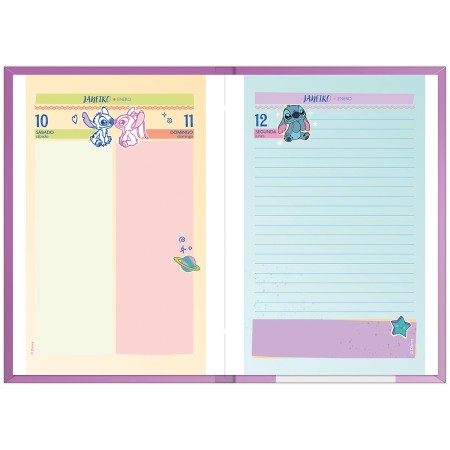 Foto ilustrativa Agenda Costurada Stitch