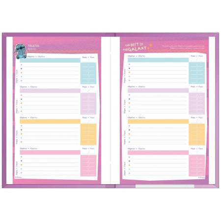 Foto ilustrativa Agenda Costurada Stitch