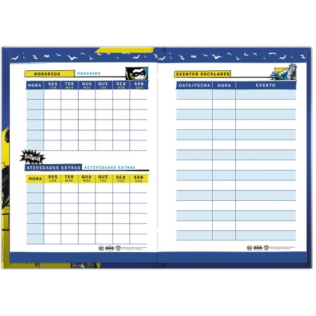 Foto ilustrativa Agenda Escolar Batman