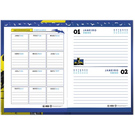 Foto ilustrativa Agenda Escolar Batman