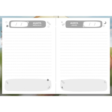 Foto ilustrativa Agenda Escolar Foroni Mix